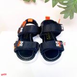  [14-15cm] Giày Sandal Cho Bé Trai - Đen Cam LCL 