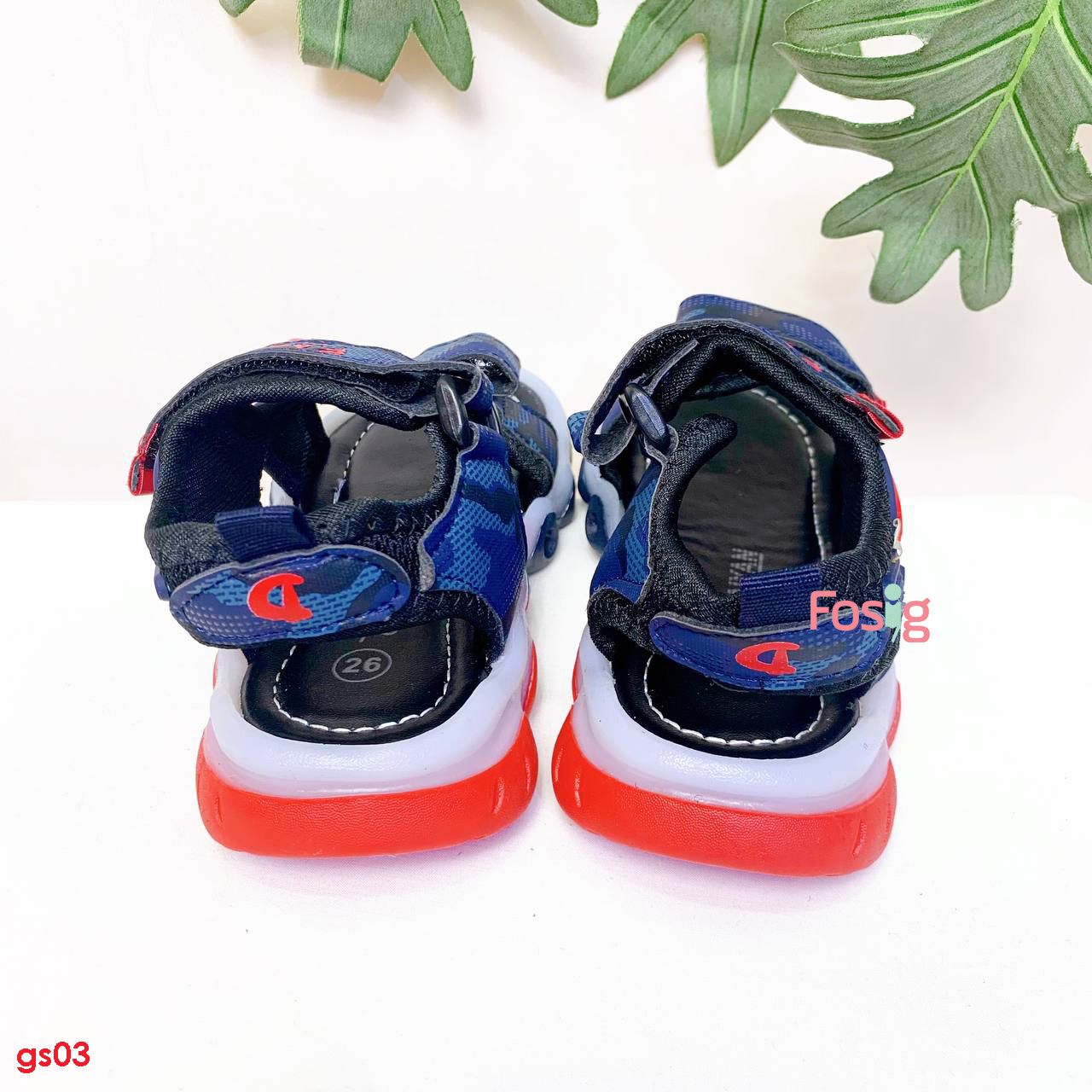  [26-31] Giày Sandal Cho Bé Trai - Navy Babear 