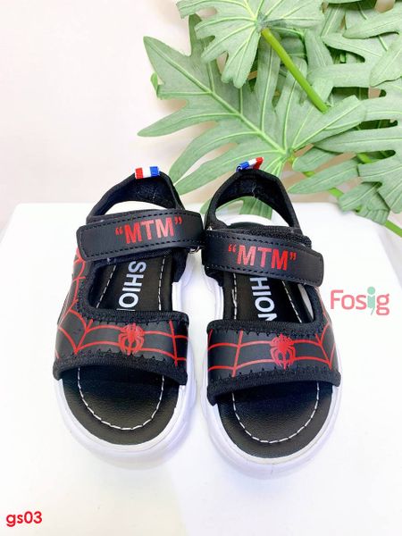  [16.5-17.5cm] Giày Sandal Cho Bé Trai - Đen MTM 