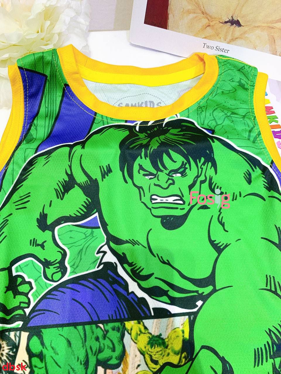  [16-19kg, 25-26kg] Set Đồ Bộ Ngắn 3 Lỗ Bé Trai SK - Hulk 