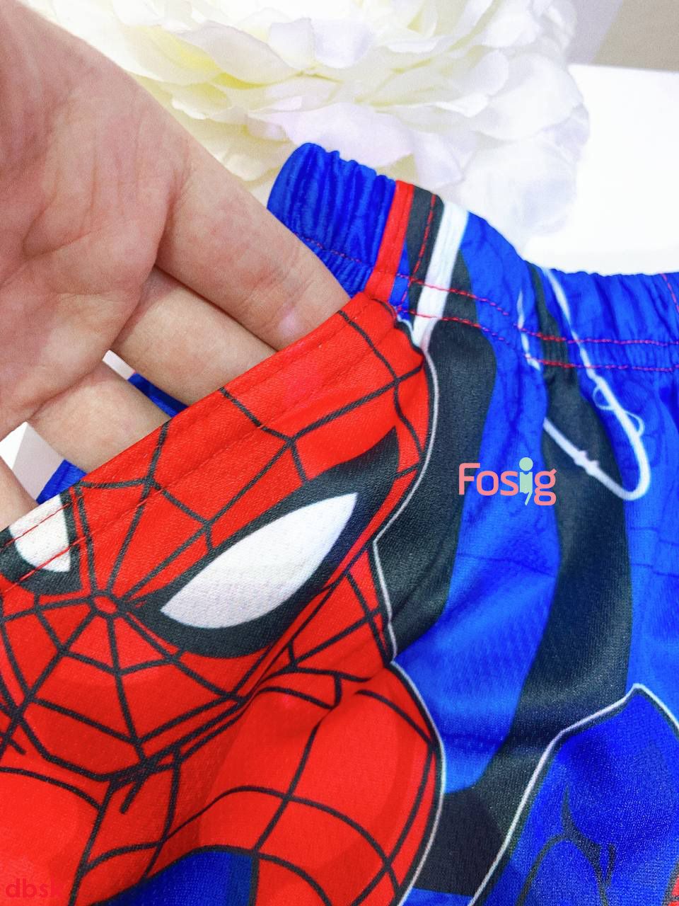  [20-24kg] Set Đồ Bộ Ngắn 3 Lỗ Bé Trai SK - Spider Man 