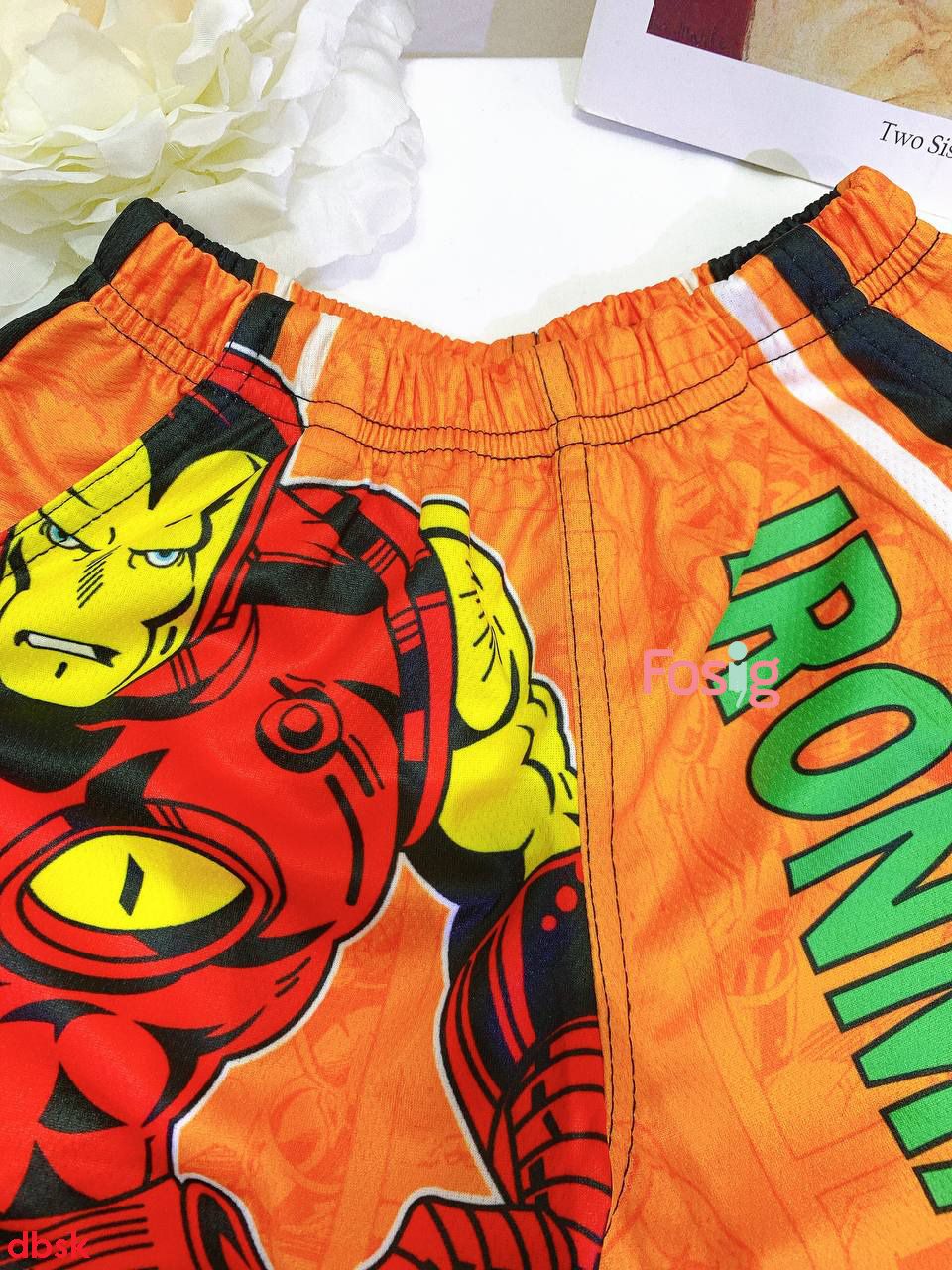  [13-14kg; 17-26kg] Set Đồ Bộ Ngắn 3 Lỗ Bé Trai SK - Iron Man 