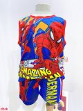  [20-24kg] Set Đồ Bộ Ngắn 3 Lỗ Bé Trai SK - Spider Man 