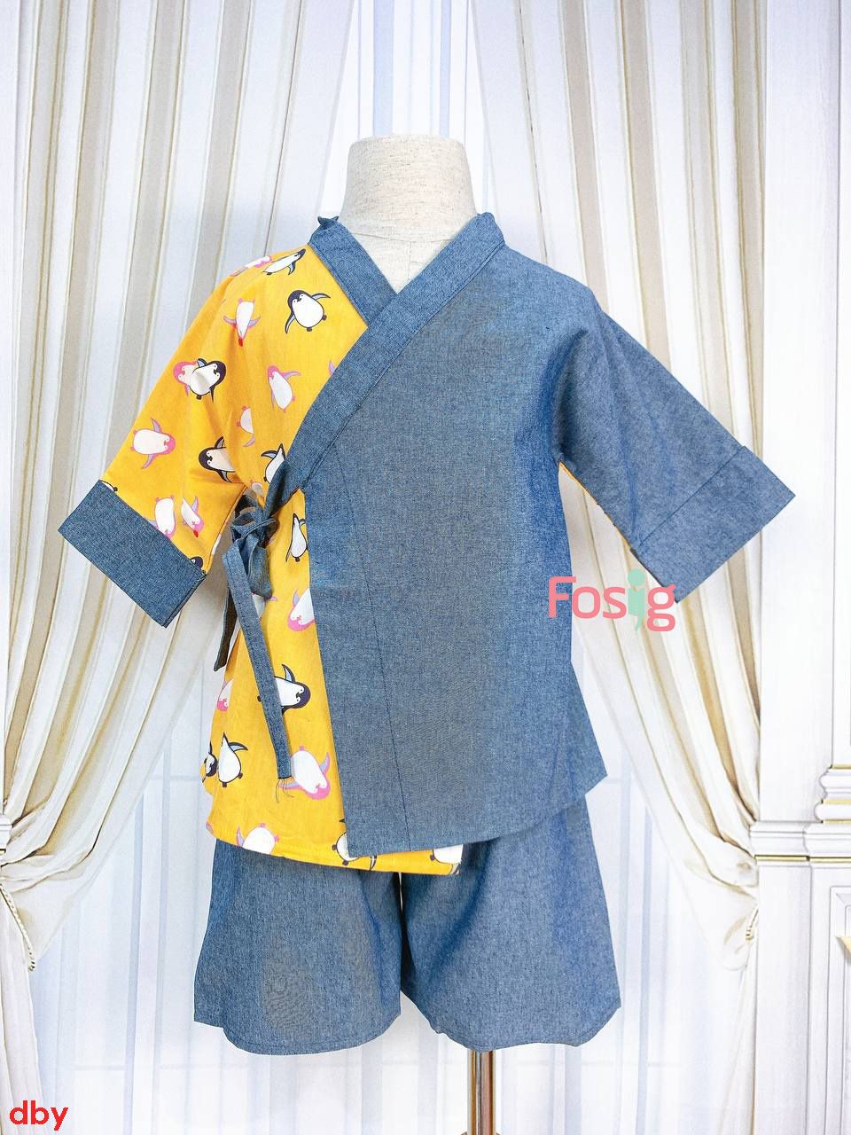  [9-10kg ; 17-21kg] Đồ Bộ YuKaTa Bé Unisex - Vàng Chim Cánh Cụt 