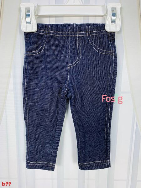  [3m-6m] Quần Legging Bé Gái Cter - Xanh Jean 