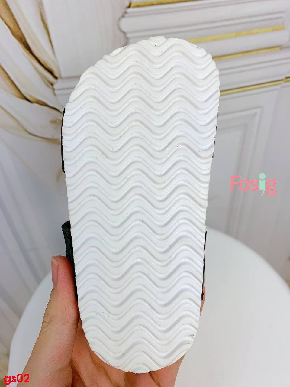  [13.5cm ; 15,5-16,5cm ; 18.5cm] Giày Sandal Bé Trai Nxt - Đen Đế Nâu 