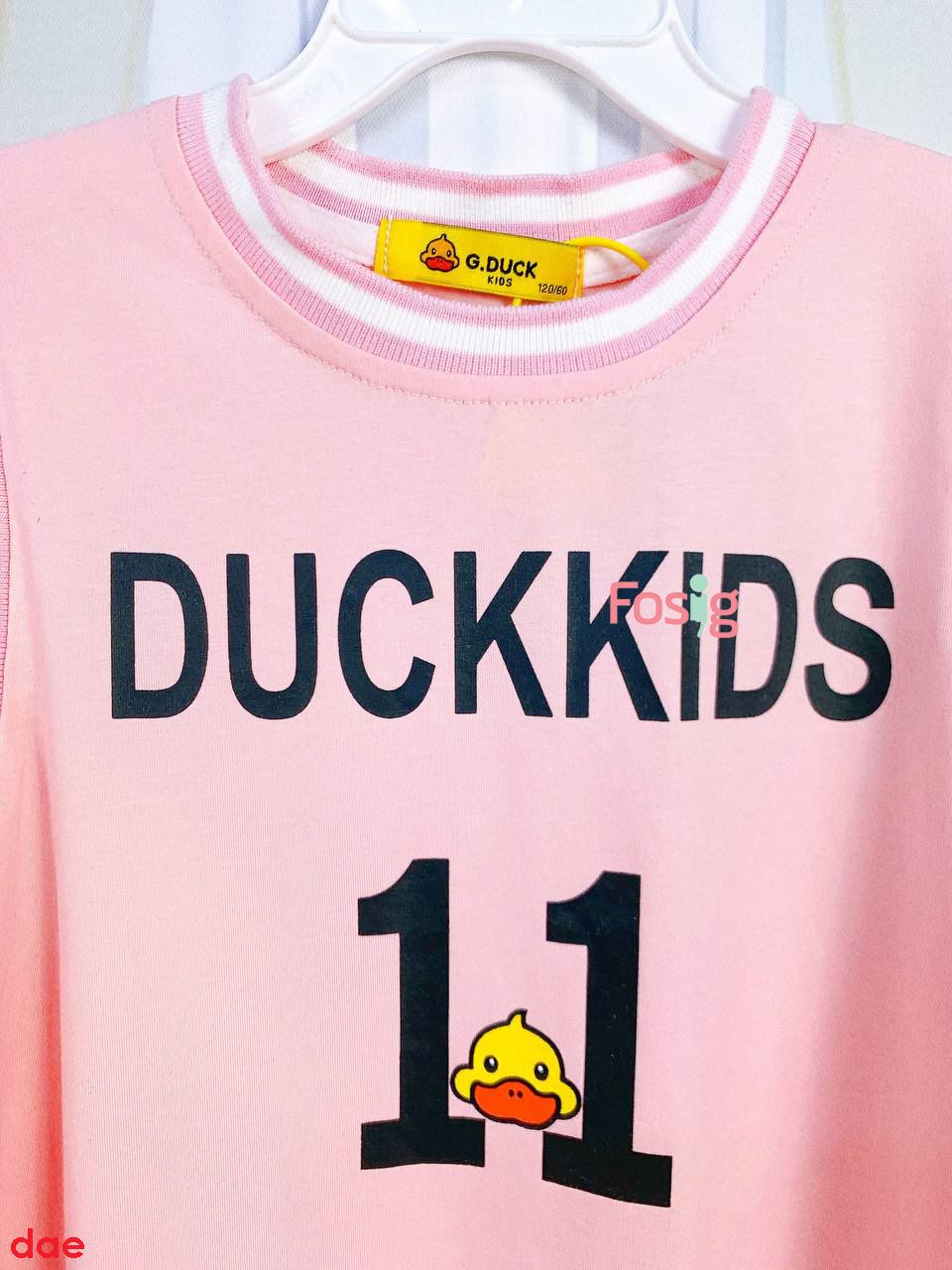  [16-23kg] Đầm Tay Ngắn Cho Bé Gái - Hồng Duckkids 