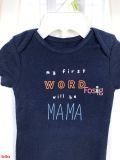  [3-6m] Set Bodysuit Và Quần Bé Trai Cter - Navy Word 