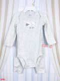  [3-6m] Set Bodysuit Và Quần Bé Trai Cter - Xám Cừu Trắng 