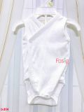  [0-1m] Bodysuit 3 Lỗ Cài Hông Bé Trai Zra - Trắng Sọc 