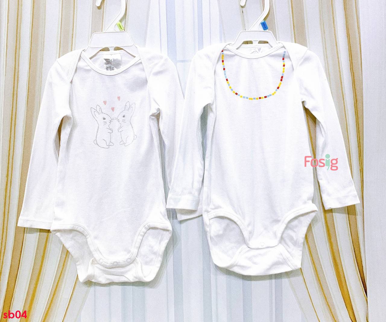  [2m-2T] Set 2 Bodysuit Tay Dài Bé Gái HM - Combo ngẫu nhiên 