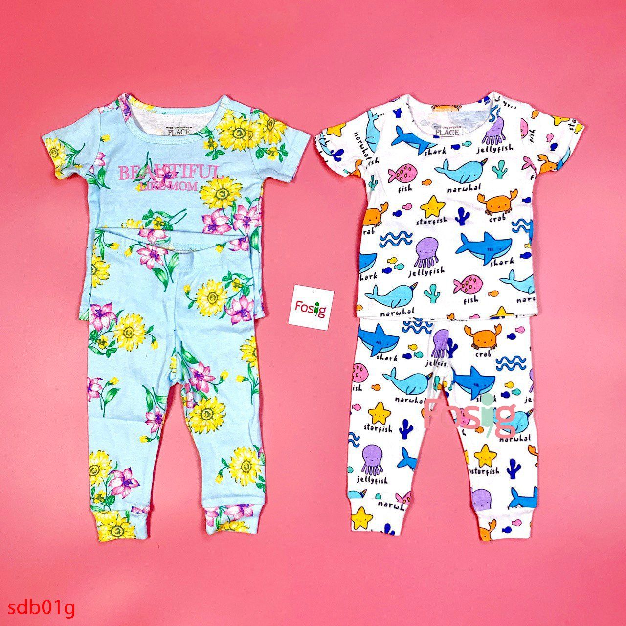  [0-12m; 4-5t ; 8t-16t] Set 2 Đồ Bộ Dài Bé Gái PL - Combo ngẫu nhiên 