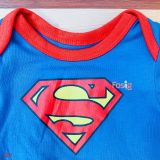  [0-4m] Set 2 Món Bodysuit Kèm Yếm Cổ HM - Xanh Super 