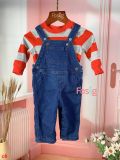  [3m-6m] Set Yếm Bé Trai Cter - Xanh Jean Nhạt 