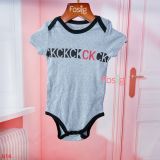  [6-12m] Bodysuit Tay Ngắn Bé Trai CK  - Xám Ck 