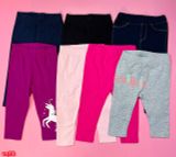  [6-38kg] Set 3 Quần Legging GP Màu Trơn Bé Gái - Màu Trơn 