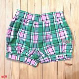  [9-13kg] Quần Short Bé Gái C8 - Caro Xanh Lá 