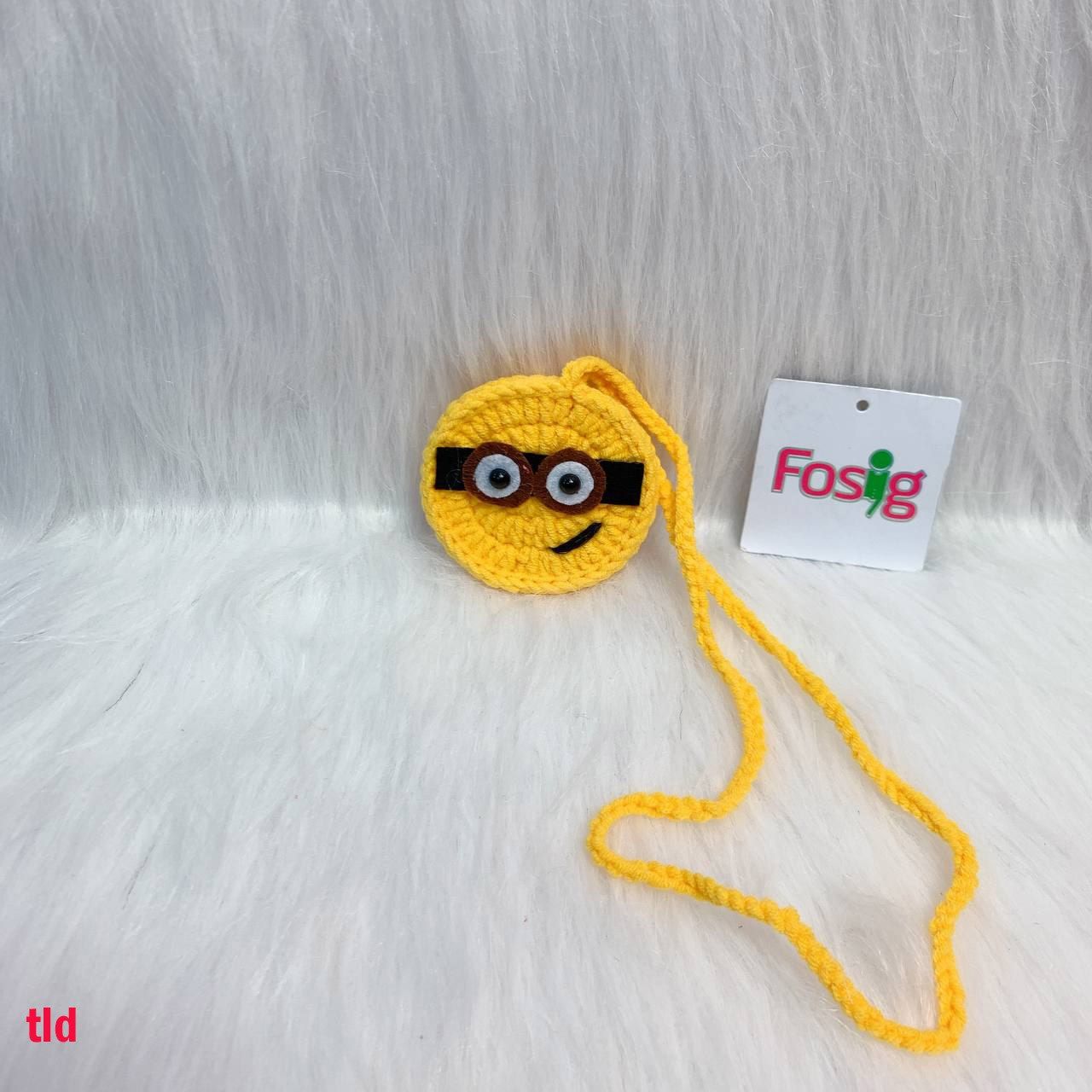  Túi Len Đựng Tỏi Handmade Cho Bé - Minions 