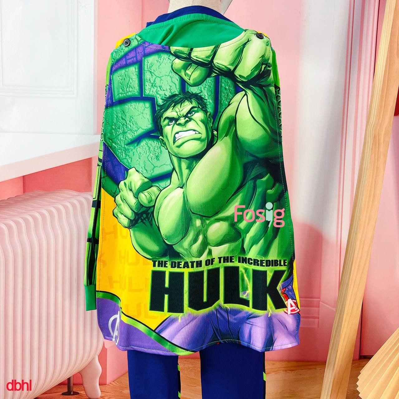  [13-16kg, 22-24kg] Đồ Bộ Dài Siêu Anh Hùng SK - Bộ Dài Hulk 