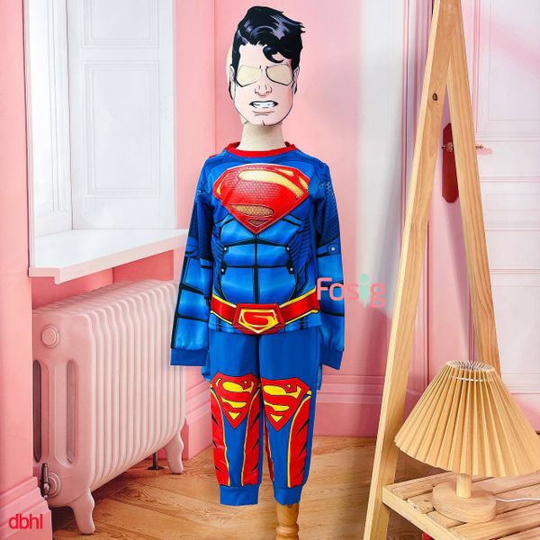  [13-14kg; 20-26kg] Đồ Bộ Dài Siêu Anh Hùng SK - Bộ Dài Superman 