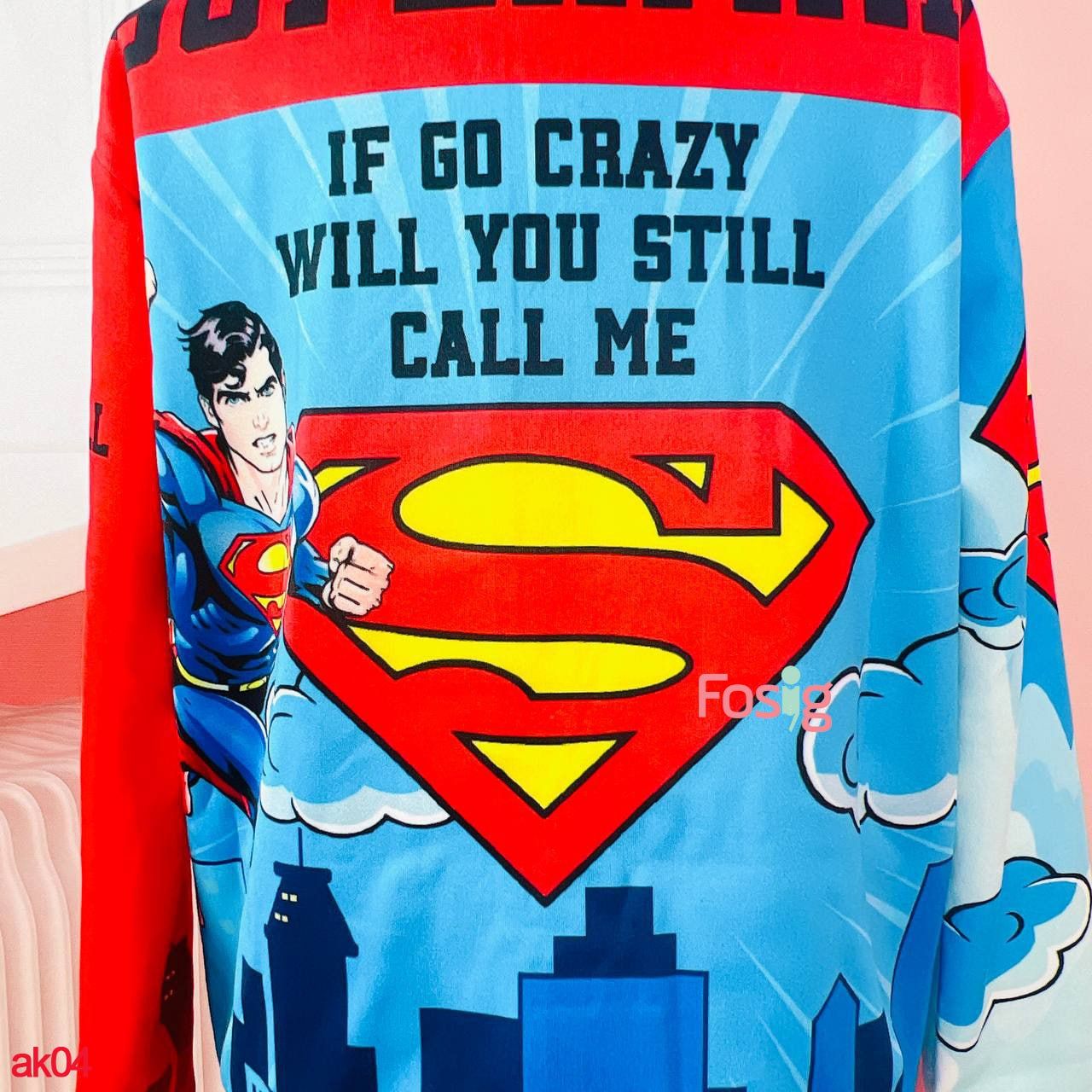  [13-14kg; 20-26kg] Đồ Bộ Dài Siêu Anh Hùng SK - Bộ Dài Superman 