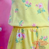  [15-16kg; 20-41kg] Jumpsuit Bé Gái PL - Vàng Hoa Hồng Trắng 