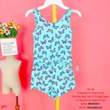  [15-41kg] Jumpsuit Bé Gái PL - Xanh Bướm Màu 