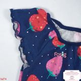  [3-6m, 9-12m] Romper Đùi Nxt Bé Gái - Navy Chấm Dâu 