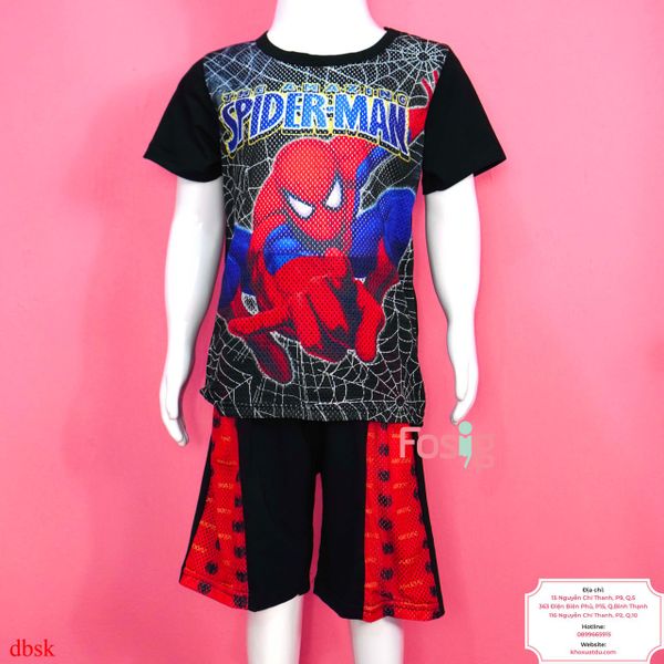  [16-21kg] Set Bộ Người Nhện Bé Trai - Đen Spiderman Xanh 