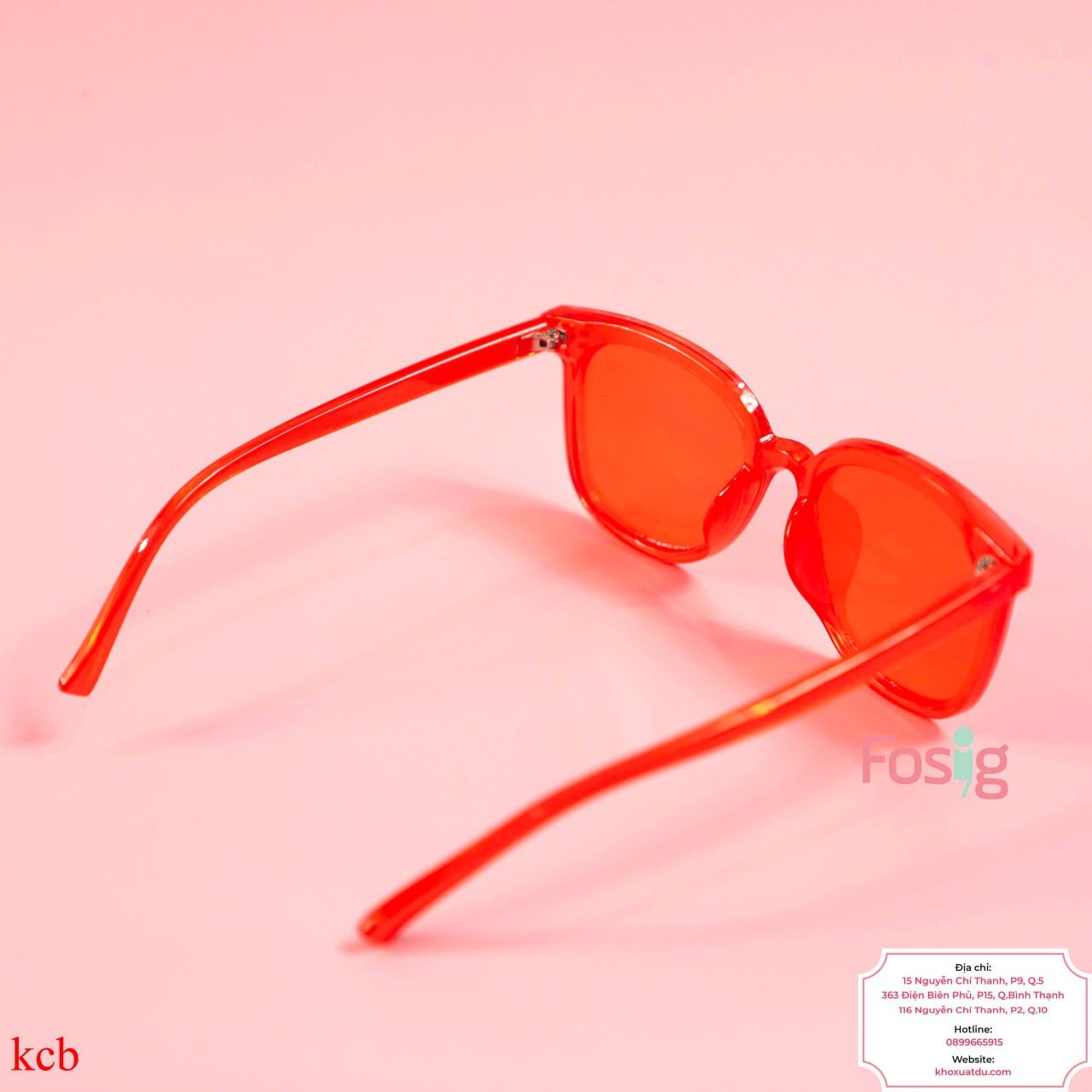  Mắt Kính Cho Bé Trai Unisex - Đỏ Tươi DT01 