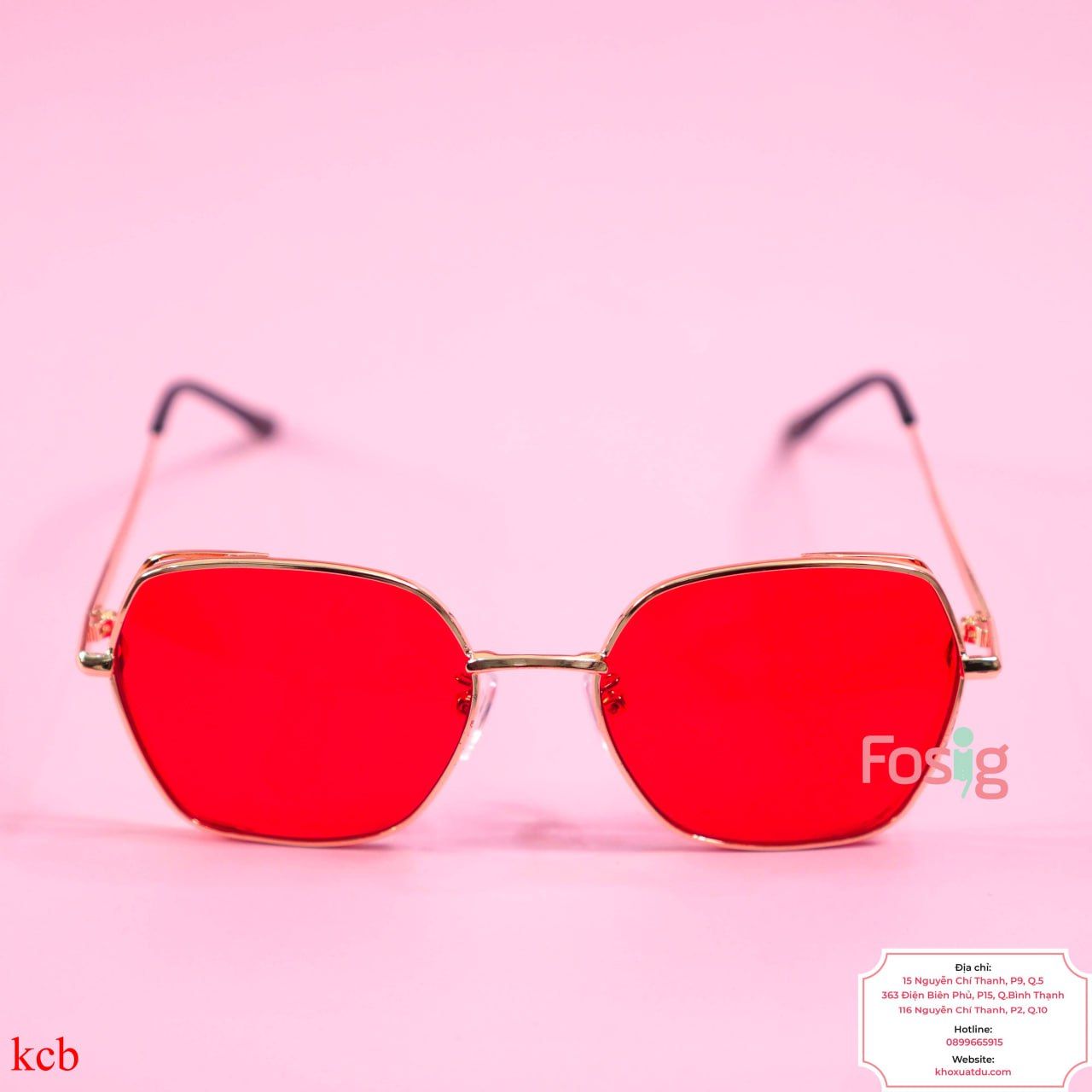 Mắt Kính Cho Bé Trai Unisex - Vàng Đỏ VD06