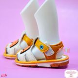  [12-13.5cm] Giày Sandal Có Kèn Cho Bé Trai - Vàng M Cam 