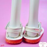  [11-11.5cm>] Giày Sandal Có Kèn Cho Bé Trai - Trắng Bò Cam 