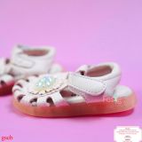  [11-12cm] Giày Sandal Cho Bé Gái - Hồng Hoa Cườm 