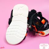  [14-15cm] Giày Sandal Cho Bé Trai - Đen Cam LCL 