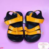  [14cm] Giày Sandal Cho Bé Trai - Vàng Chữ Trắng 