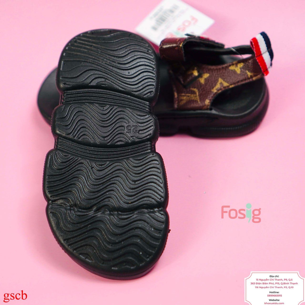  [14.5cm] Giày Sandal Cho Bé Trai - Nâu Sport 