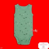  [0-3M] Bodysuit 3 Lỗ Bé Trai Cter50 - Xanh Rêu Cây Nhỏ 