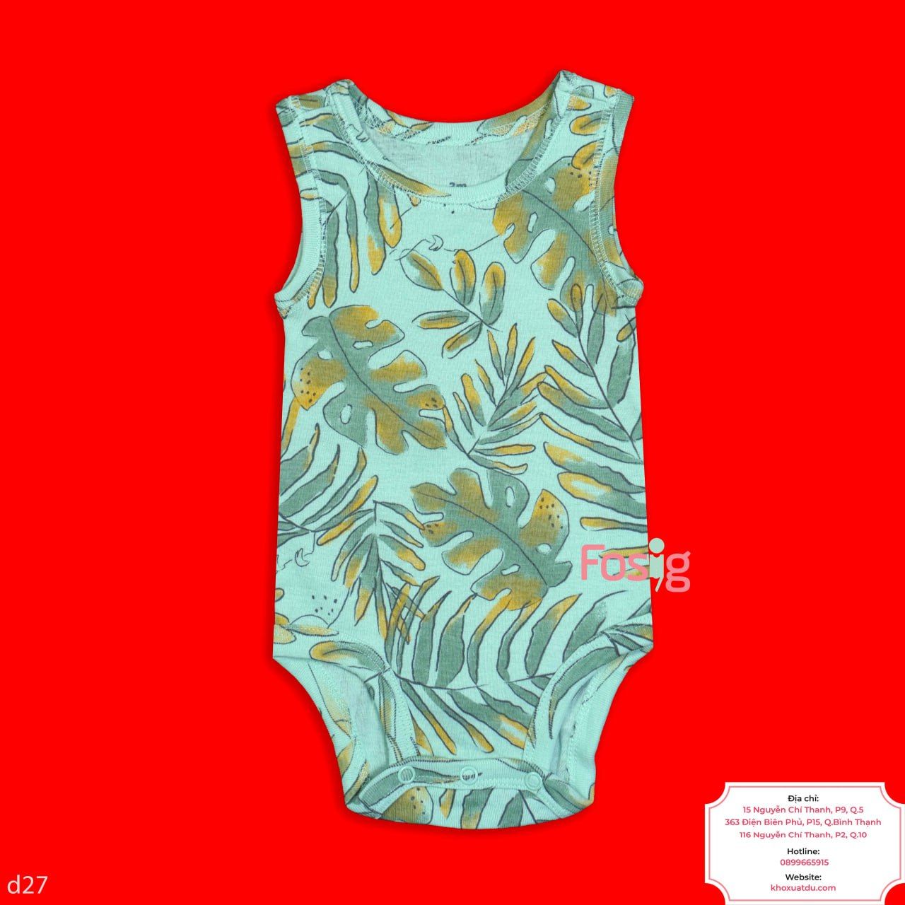  3m - 24m Bodysuit 3 Lỗ Bé Trai Cter50 - Xanh Lá 3L 