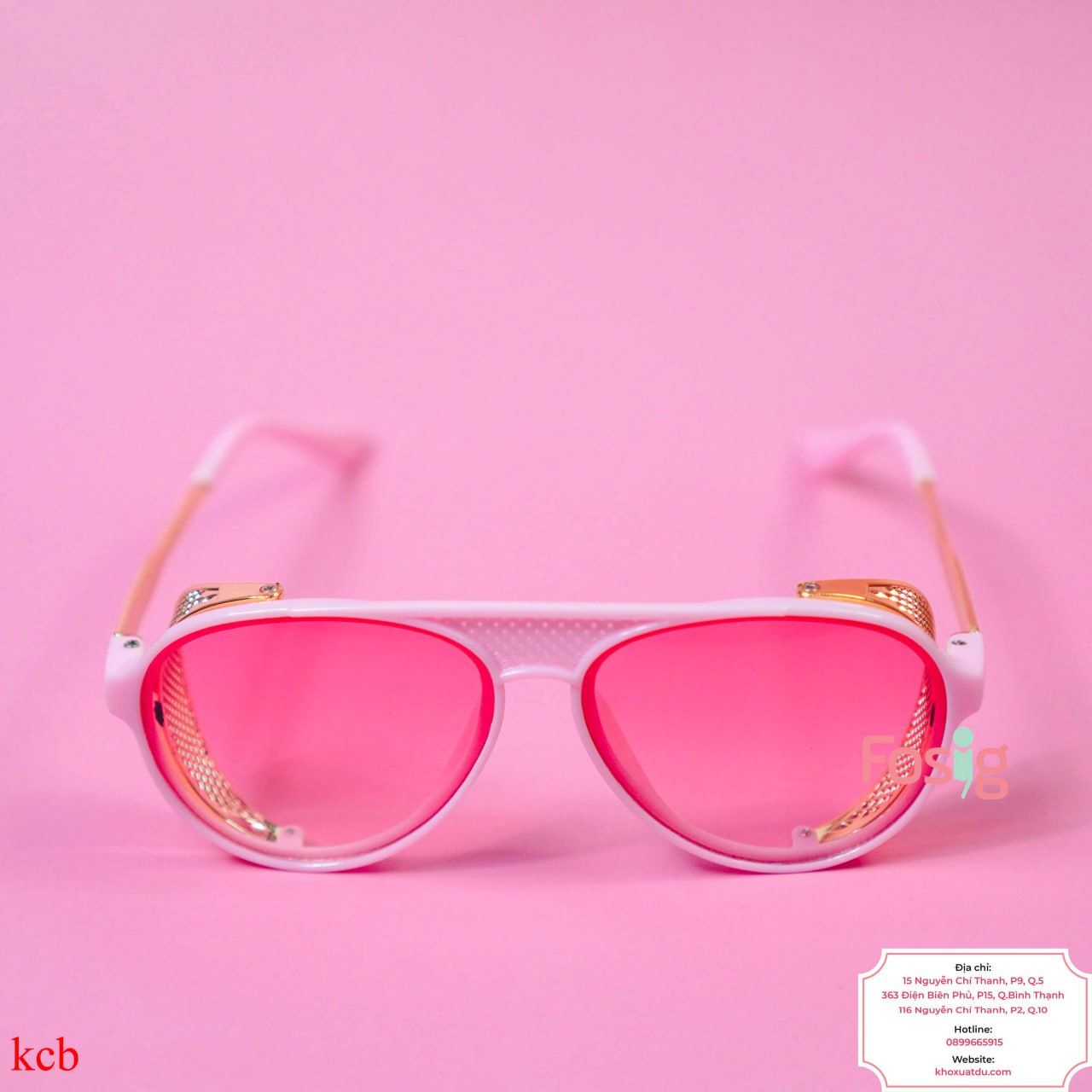 Mắt Kính Cho Bé Gái Unisex- Hồng Nhạt HN01
