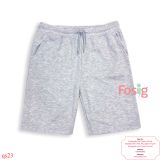  [24-26kg] Quần Short Da Cá PM Bé Trai - Xám Nhạt Trơn 