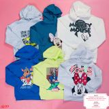  [25-30kg] Áo Hoodie Nỉ PM Bé Trai - Trắng Mickey Mouse 