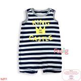  [3-6m] Romper Đùi Bé Trai Baby Gp - Trắng Sọc Xanh King 