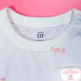  [6-12m] Bodysuit Tay Ngắn Bé Trai GP - Trắng Gấu Nâu 