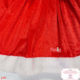  [7-10kg ; 13-14kg ; 17-18kg] Đầm Noel Nhung Tay Ngắn Bé Gái - Đỏ Voan Sao 