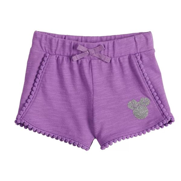  [10-13kg] Quần Short Bé Gái JB - Tím Mickey 