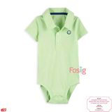  [0-24m] Bodysuit Tay Ngắn Bé Trai Cter50 - Xanh Mặt Cười 