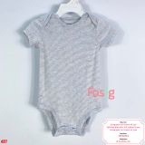  [9M] Bodysuit Tay Ngắn Bé Trai Cter50 - Sọc Xám Nhỏ 