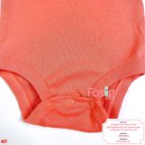  [0-24m] Bodysuit Tay Ngắn Bé Trai Cter50 - Cam Nhạt Trơn 