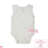  [0-24M] Bodysuit 3 Lỗ Bé Trai Cter50 - Xám Nhạt 3L 